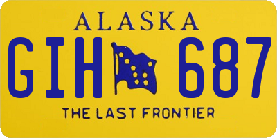 AK license plate GIH687