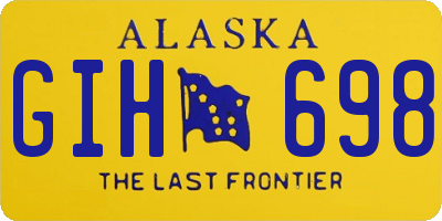 AK license plate GIH698