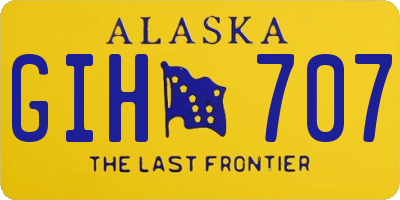AK license plate GIH707