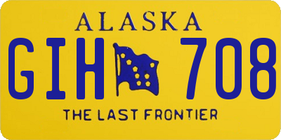 AK license plate GIH708