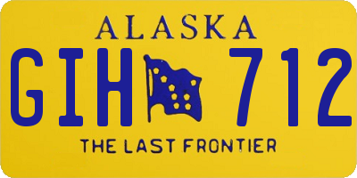 AK license plate GIH712