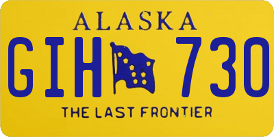AK license plate GIH730