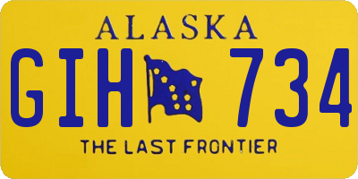 AK license plate GIH734