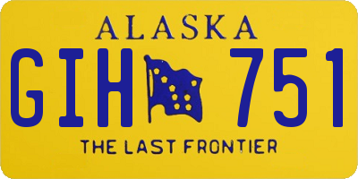 AK license plate GIH751