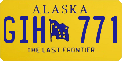 AK license plate GIH771