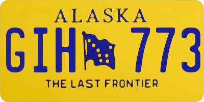 AK license plate GIH773
