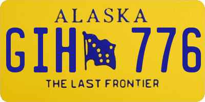 AK license plate GIH776