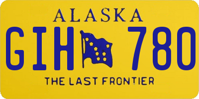 AK license plate GIH780
