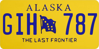 AK license plate GIH787