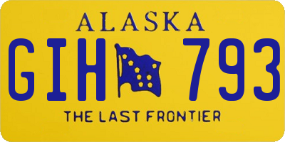AK license plate GIH793