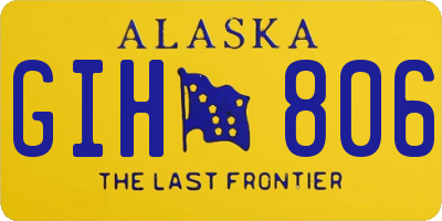 AK license plate GIH806