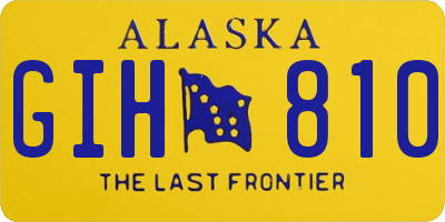 AK license plate GIH810