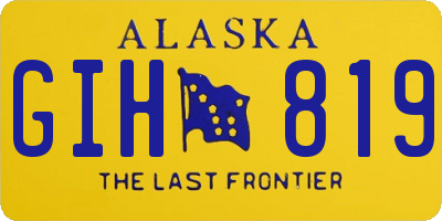 AK license plate GIH819