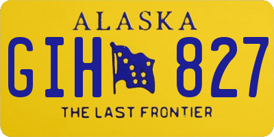 AK license plate GIH827