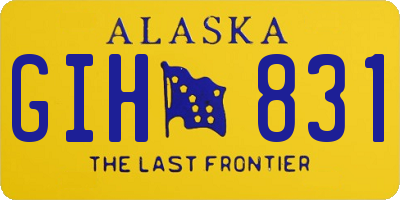 AK license plate GIH831