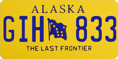 AK license plate GIH833