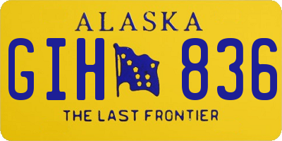 AK license plate GIH836