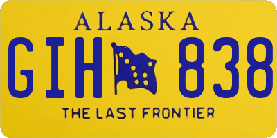 AK license plate GIH838