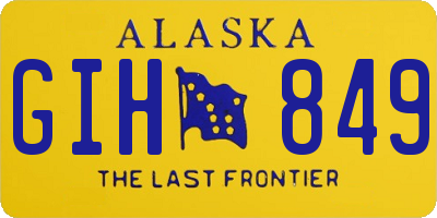 AK license plate GIH849