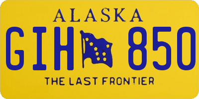 AK license plate GIH850