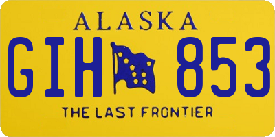 AK license plate GIH853