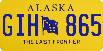 AK license plate GIH865