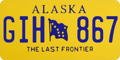 AK license plate GIH867