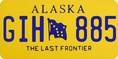 AK license plate GIH885