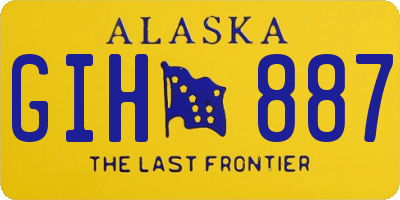 AK license plate GIH887