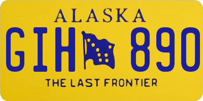 AK license plate GIH890