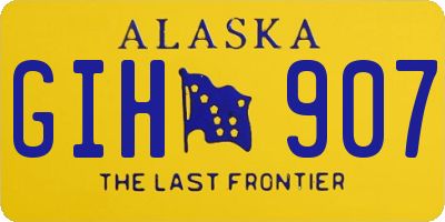 AK license plate GIH907