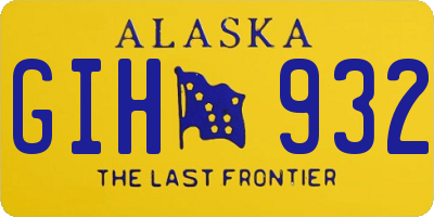 AK license plate GIH932