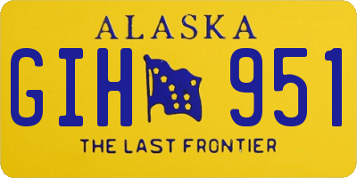 AK license plate GIH951