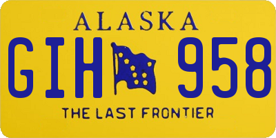 AK license plate GIH958