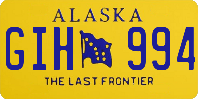AK license plate GIH994
