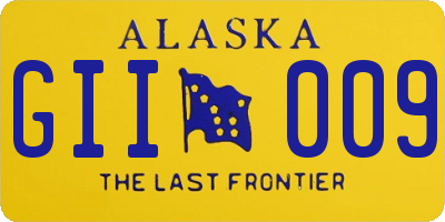 AK license plate GII009