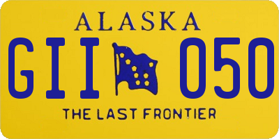 AK license plate GII050