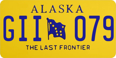 AK license plate GII079