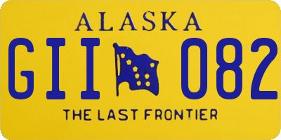 AK license plate GII082