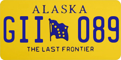 AK license plate GII089