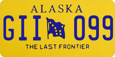 AK license plate GII099