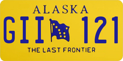 AK license plate GII121