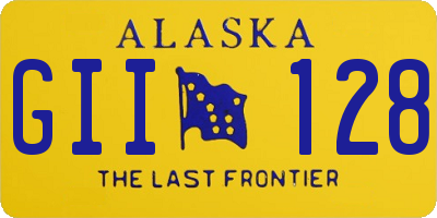 AK license plate GII128