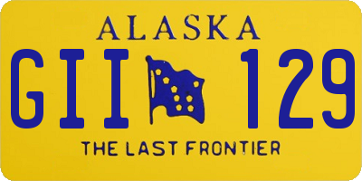 AK license plate GII129