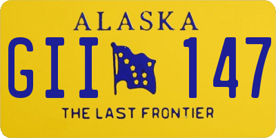AK license plate GII147