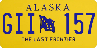 AK license plate GII157