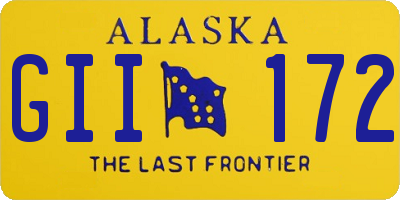 AK license plate GII172