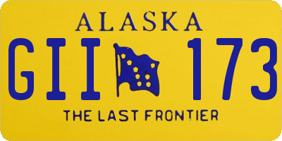 AK license plate GII173