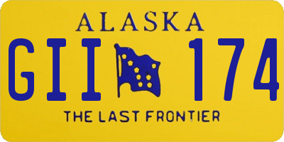 AK license plate GII174