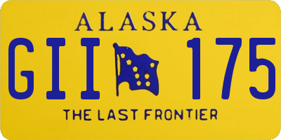 AK license plate GII175